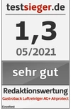 Testsiegel Gastroback Luftreiniger AG+ Airprotect