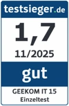 Testsiegel GEEKOM IT15