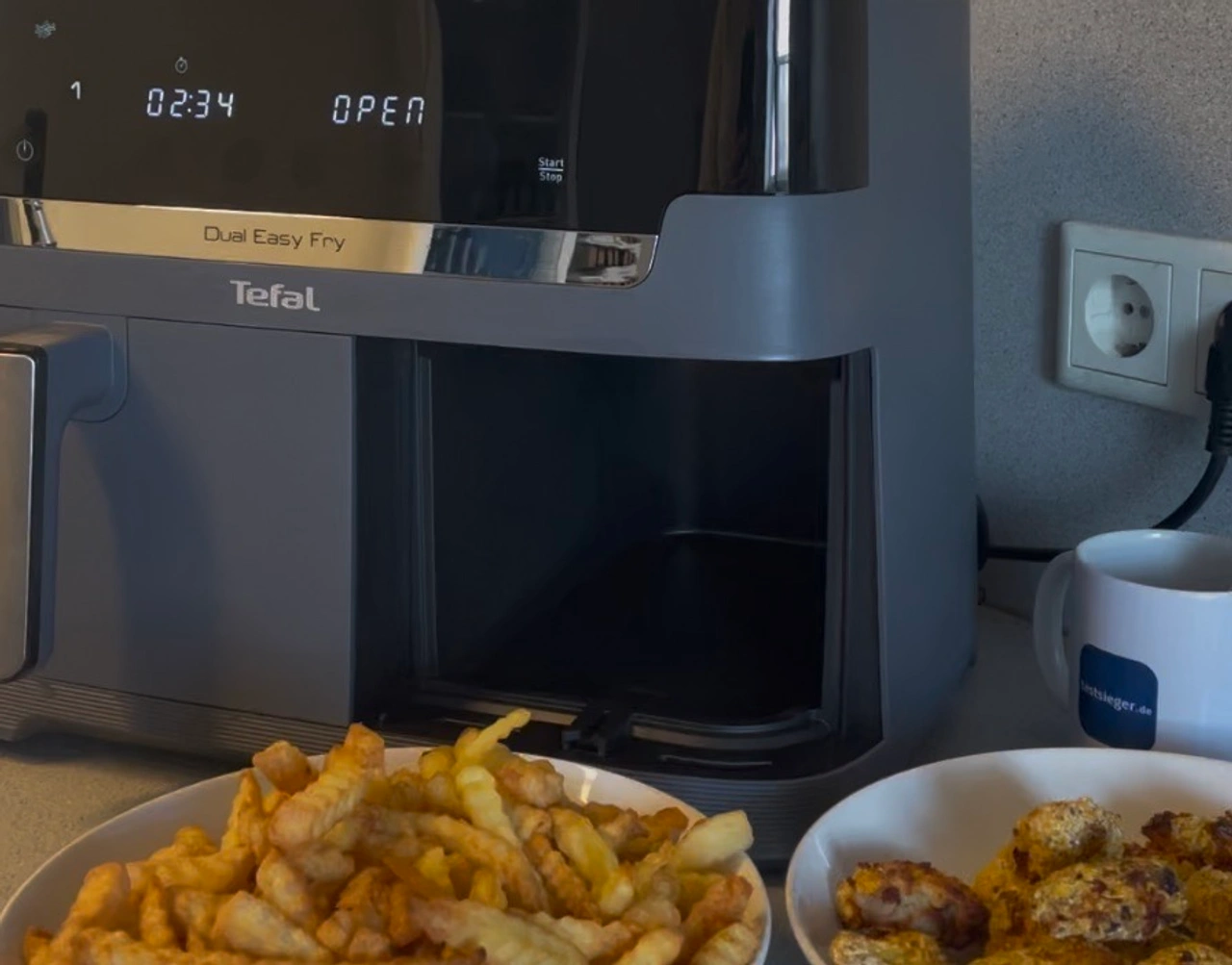Tefal Easy Fry XXL Dual Heißluftfritteuse, EY942H