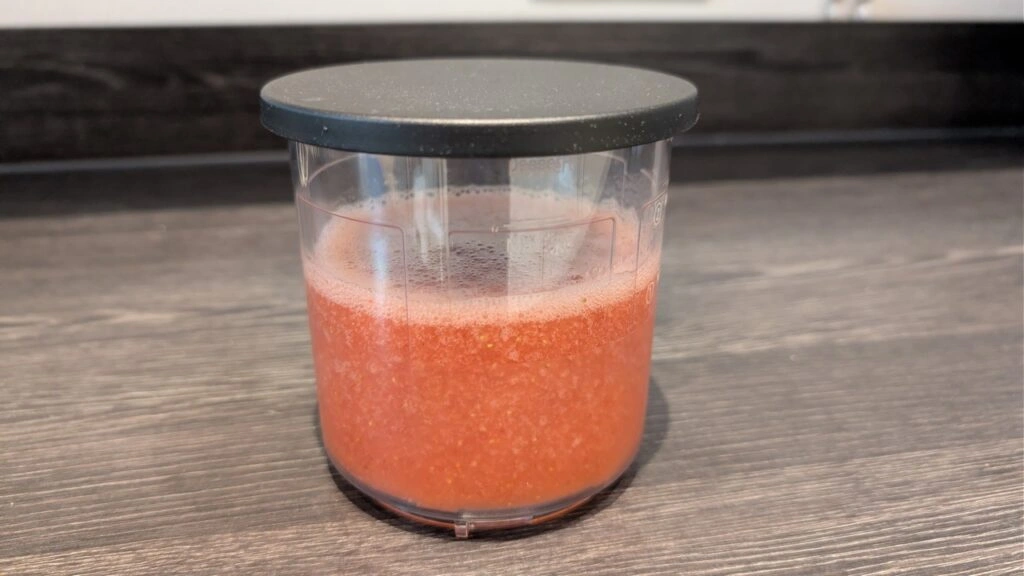 Tefal Dolci IG602A: Sorbet Basis im Eisbecher