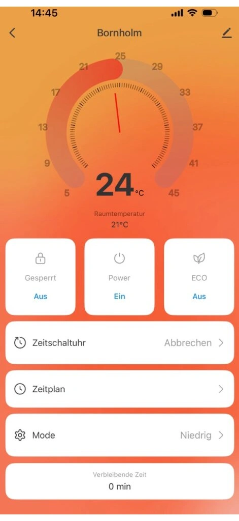 Klarstein Bornholm Smart: Steuerung per App im Test