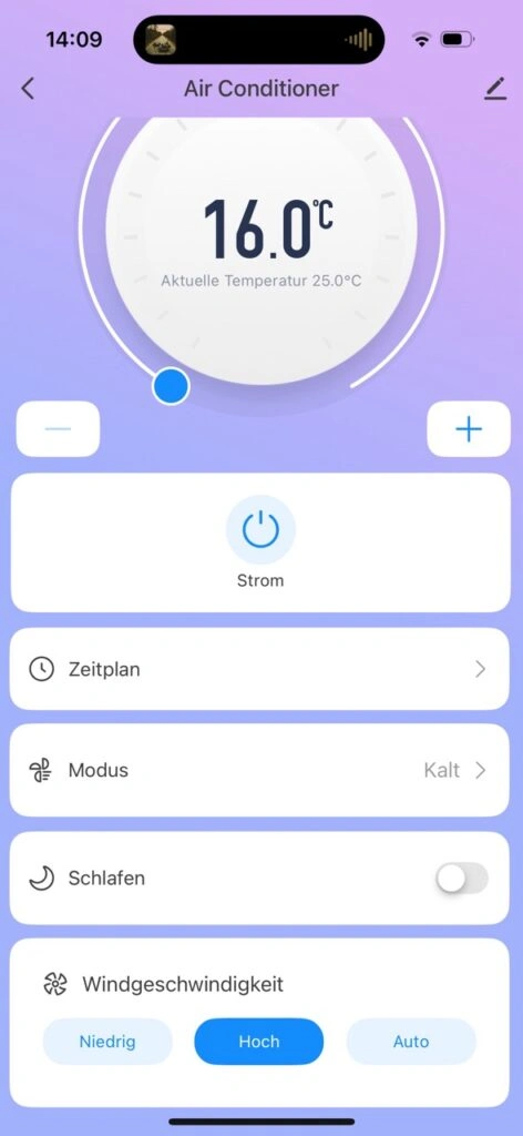 Klarstein Aero Smart Ring: Steuerung per App mit Temperaturwahl und Windstärke