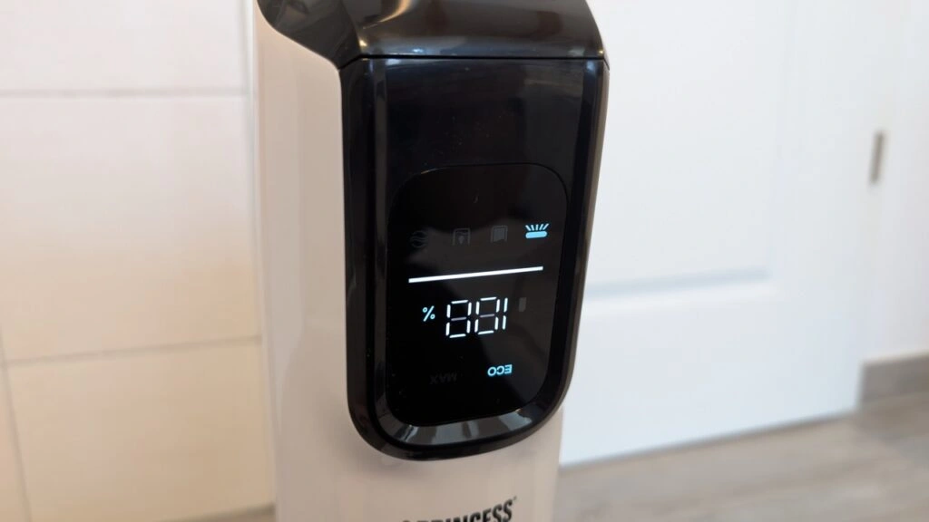 Princess AquaMotion Plus: Display zeigt Akkustand und Modus