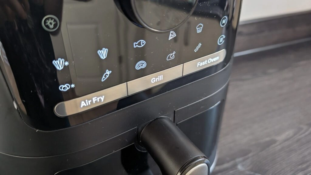 Braun MultiFry 5 HF 5075I: Bedienfeld mit den drei Hauptmodi Air Fry, Grill, Fast Oven