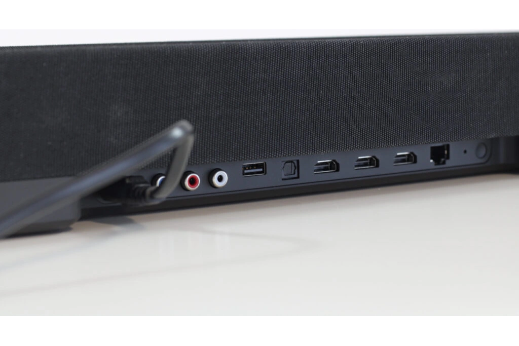Sennheiser AMBEO Soundbar Plus Anschlüsse auf der Rückseite