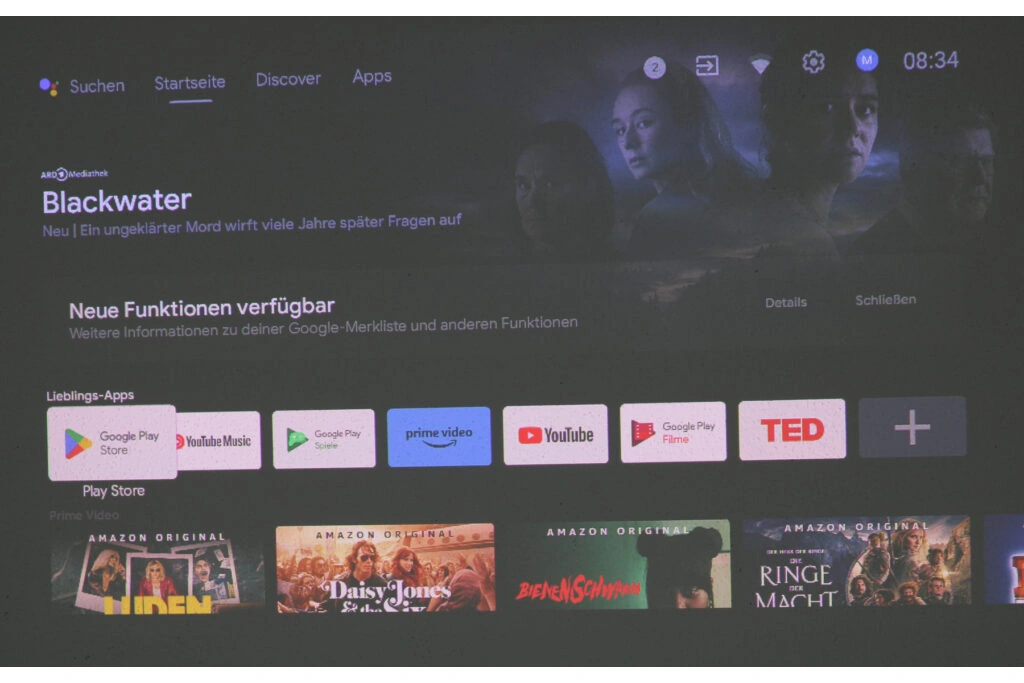 XGIMI MoGo 2 Pro Android TV 11 Oberfläche
