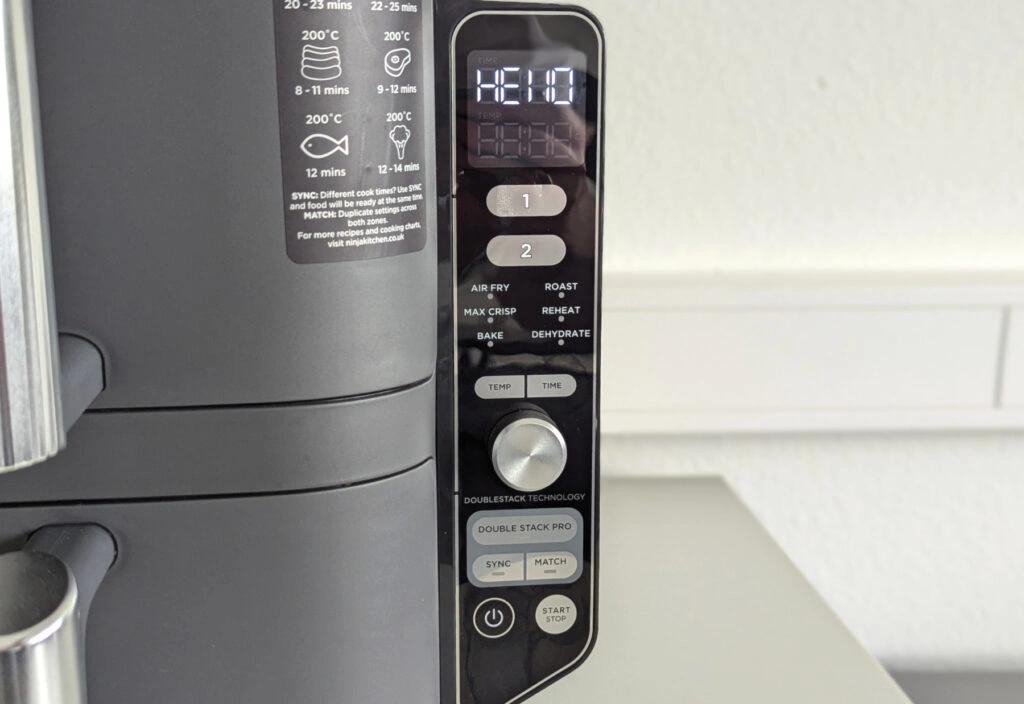 Ansicht des Bedienelementes der Ninja Double Stack XL von vorne (Foto: Testsieger.de)