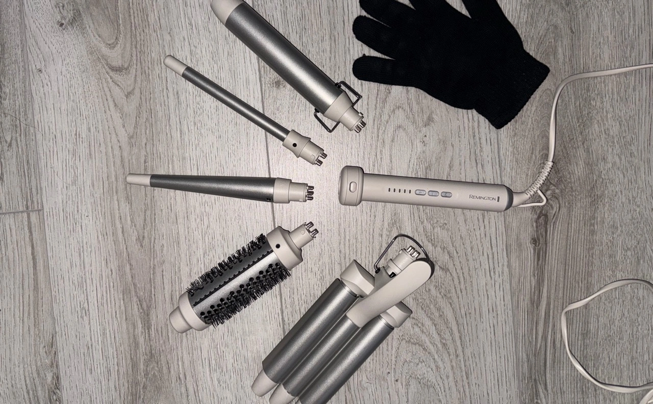 „Remington Trendology 5-in-1 Multistyler“:“Grundgerät und alle Styling-Aufsätze im Überblick“