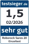 Testsiegel Roborock Saros 20