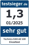 Testsiegel Technics EAH-AZ 100