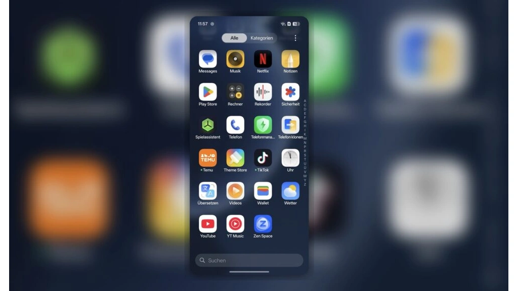 „Realme GT 8 Pro“: App-Übersicht von Realme UI 7