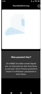 Sennheiser AMBEO Soundbar Plus Sennheiser-App Automatische Einmessung