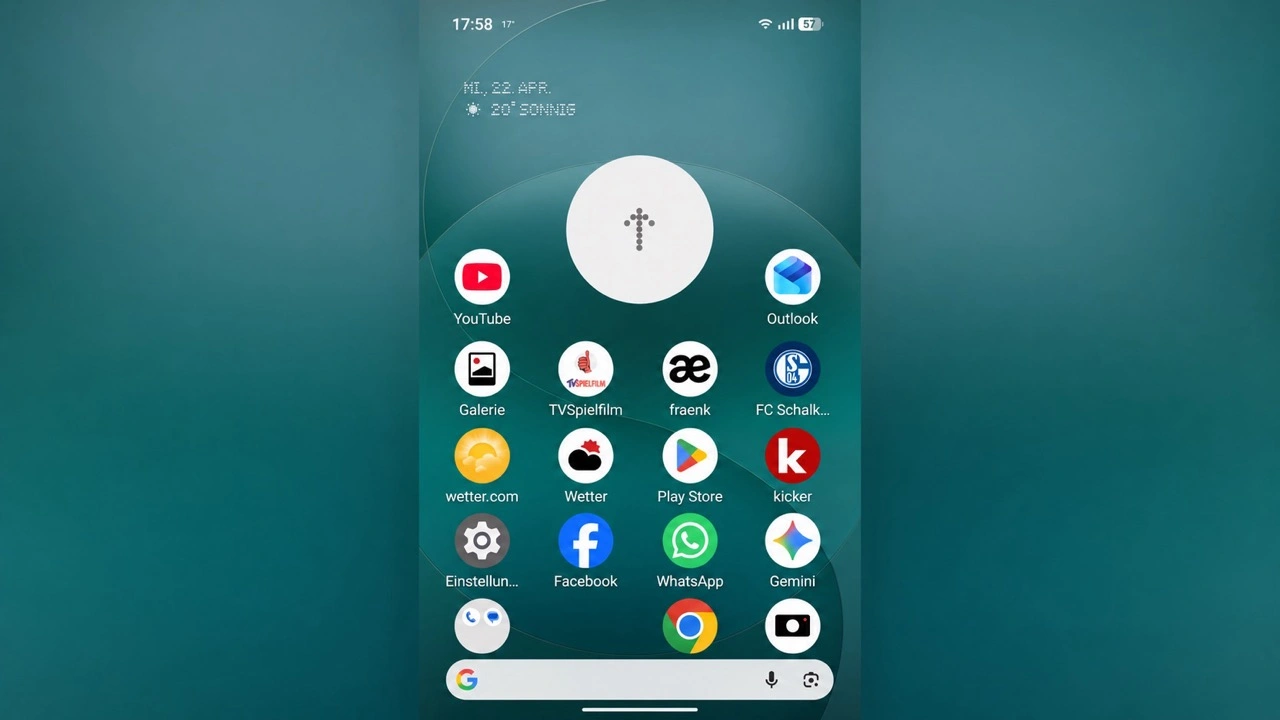 Nothing Phone (4a) Pro: Wetter-Widget auf dem Display