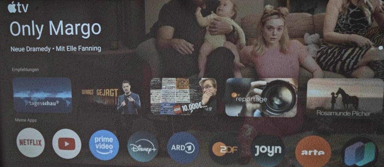 XGIMI Vibe One: Google-TV-Oberfläche mit Streaming-Apps