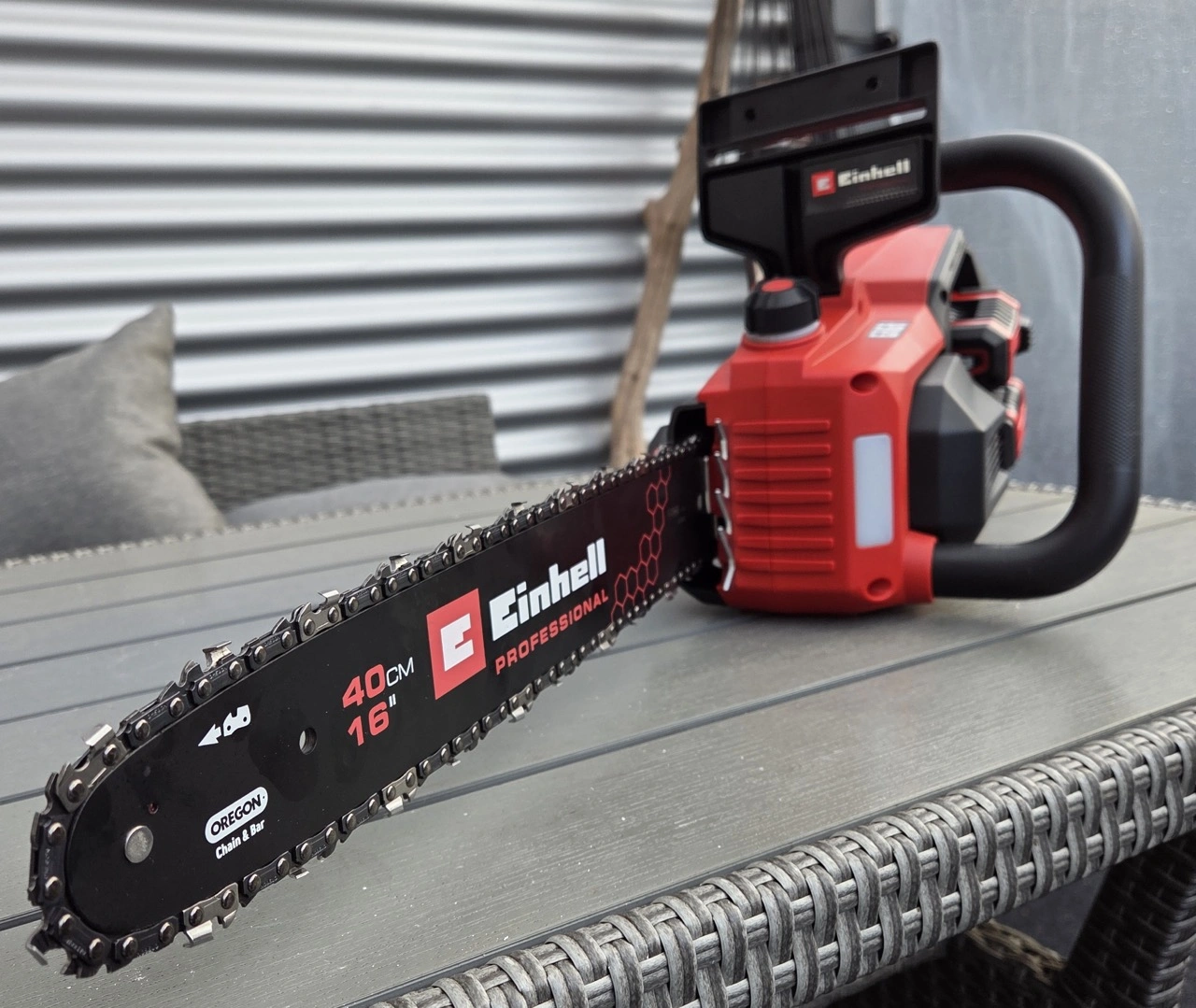 Einhell GP-LC 36/40 Li BL: Oregon-Schwert mit 40 Zentimetern