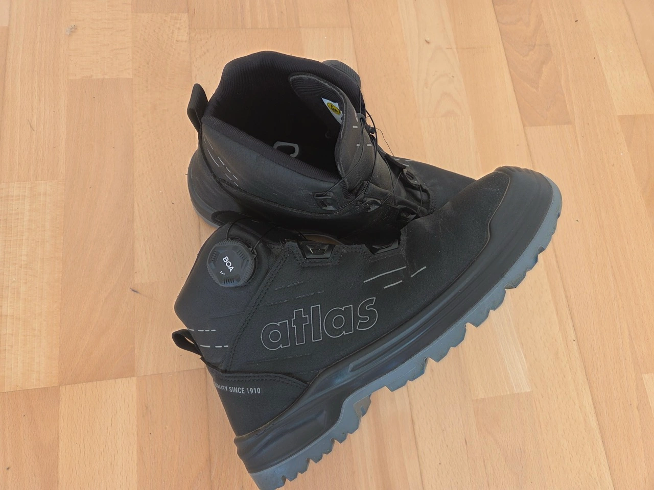 ATLAS Max 550 BOA Pro: Schaftöffnung und Einlegesohle