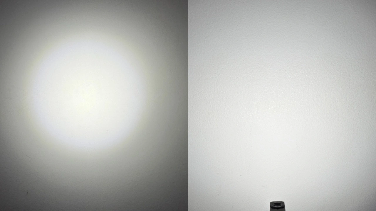 Olight ArkPro Ultra: Lichtbild im Wandtest