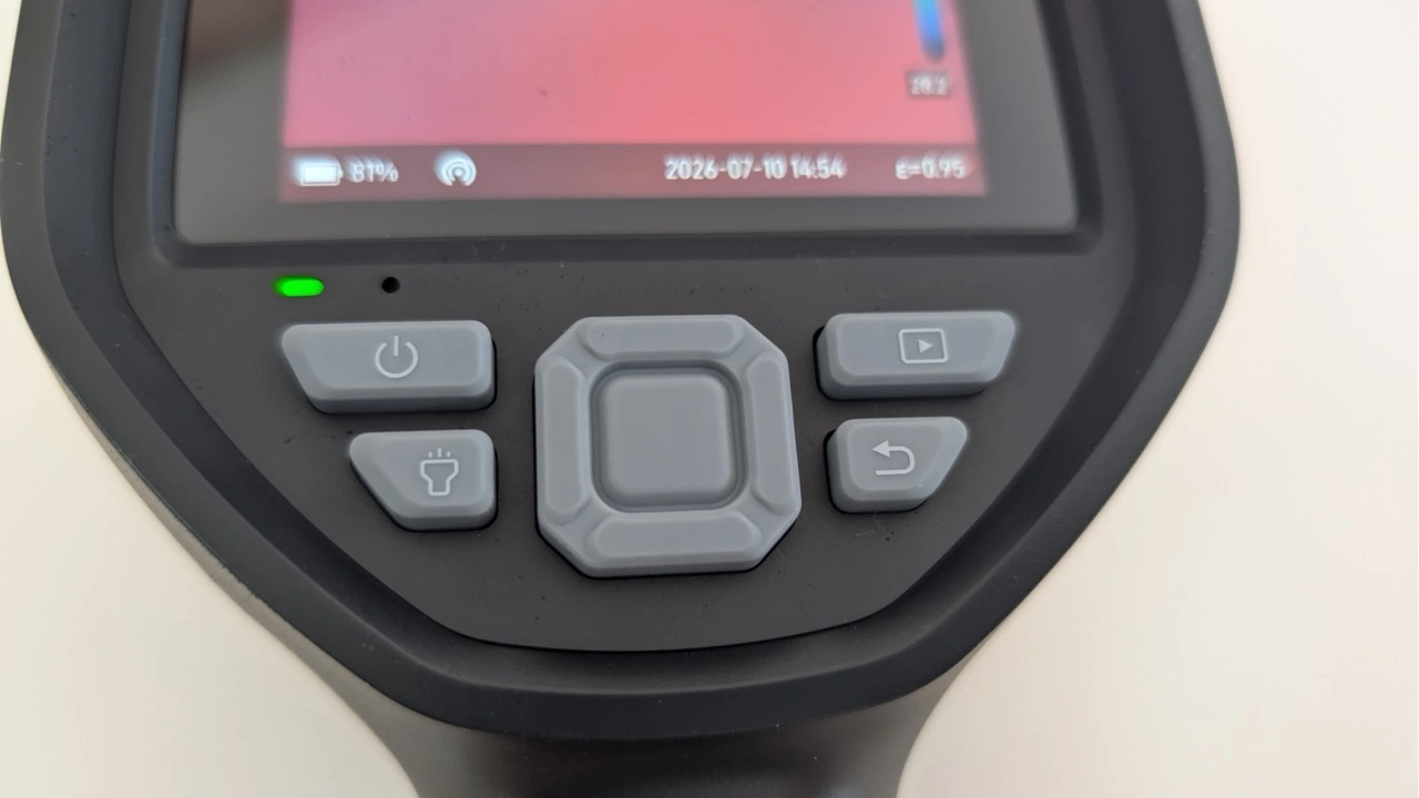 Thermal Master Thor002: Steuerkreuz und physische Funktionstasten