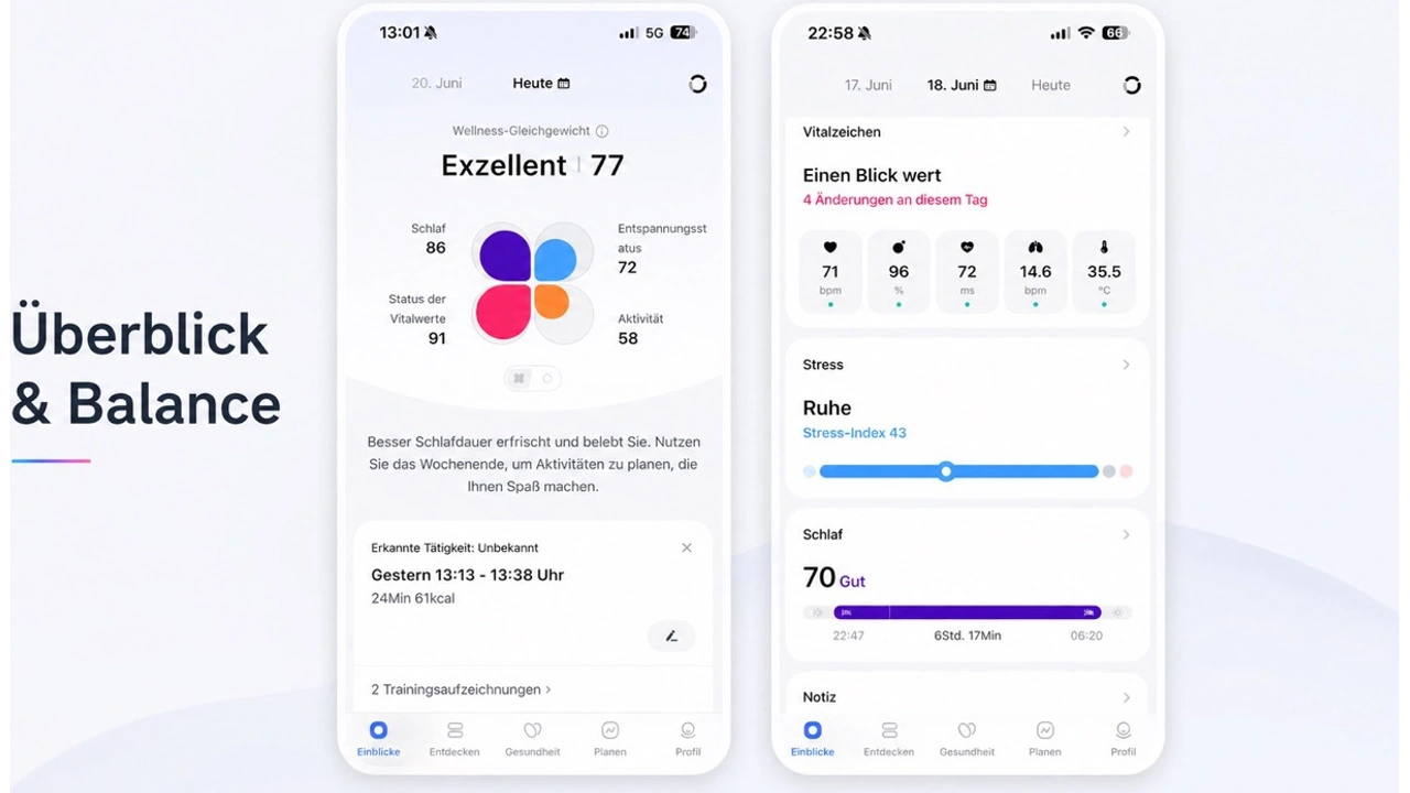 RingConn Gen 3: App-Übersicht und Balance-Auswertung