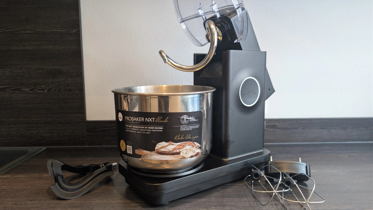 Wilfa Probaker NXT: Küchenmaschine mit Schüssel und Zubehör