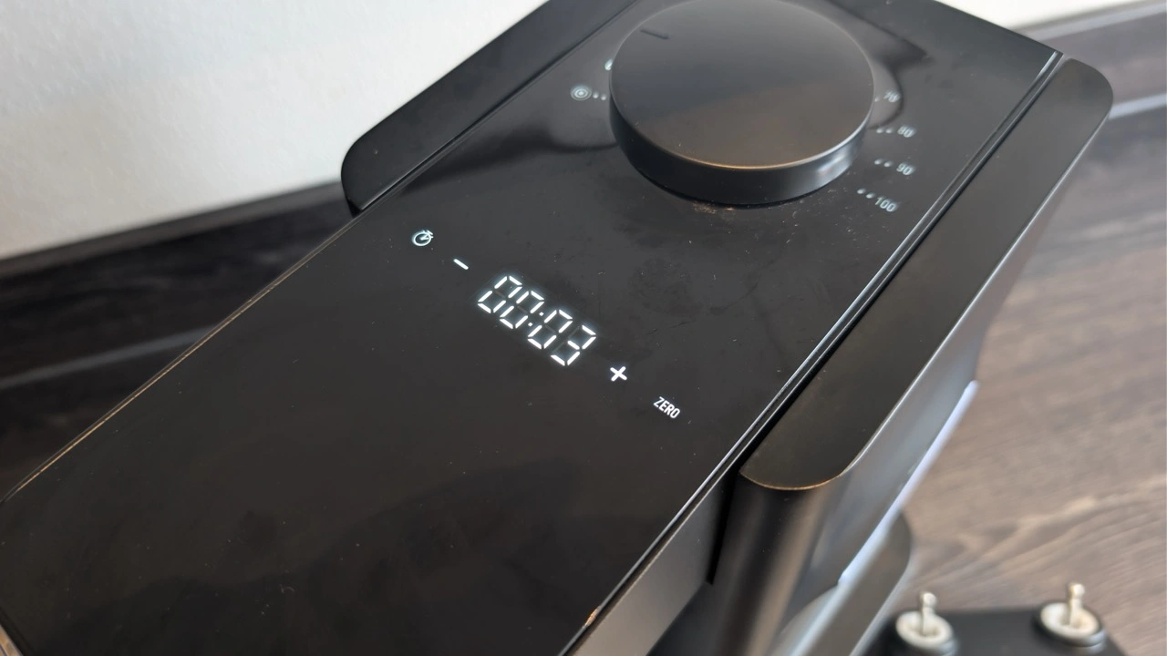 Wilfa Probaker NXT: Bedienfeld mit Timer-Anzeige