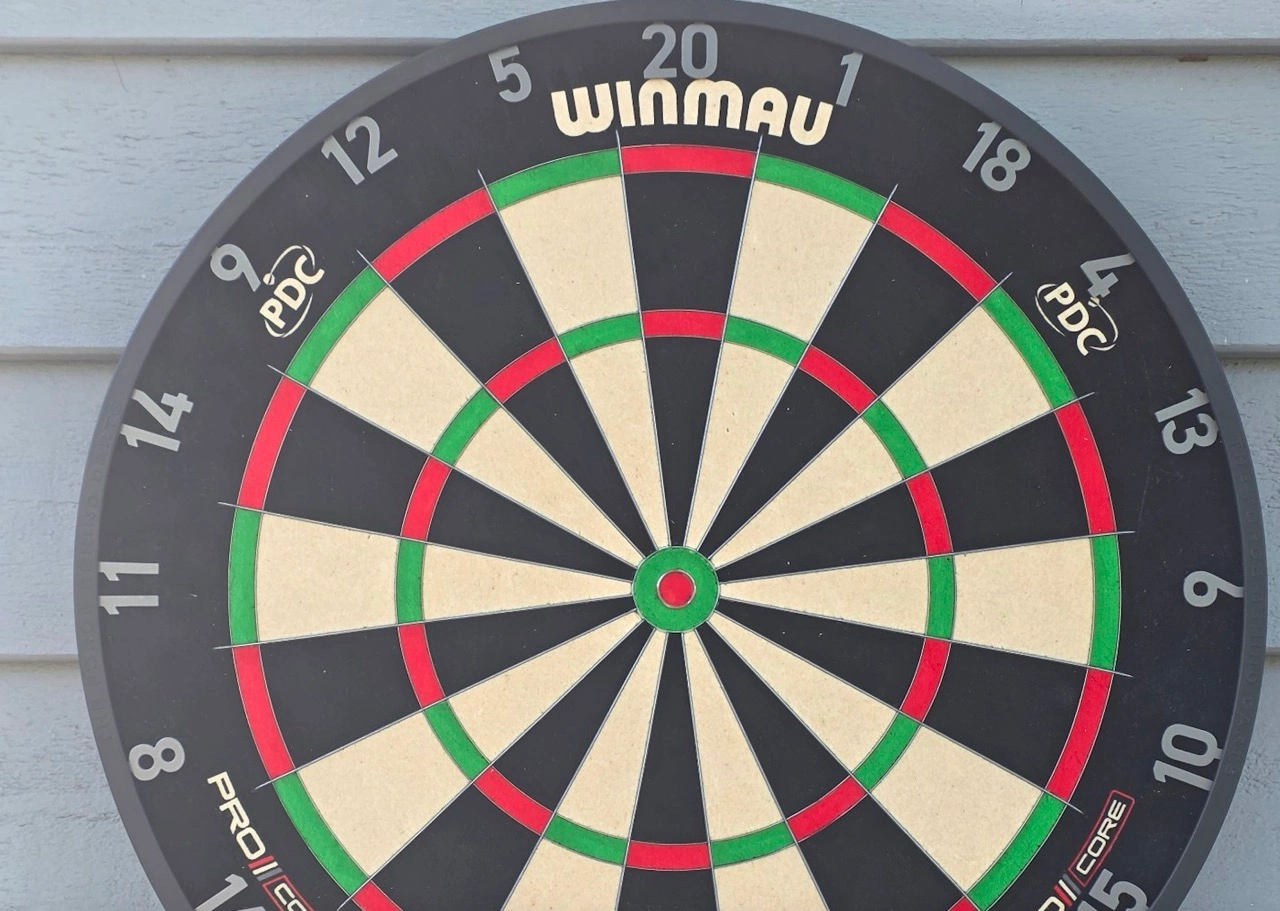 Winmau Blade X: Spielfläche aus Abwurfdistanz