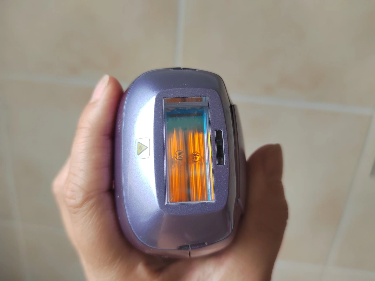 Ulike Air 10 Pro: Dual-Lichtfenster in Nahaufnahme