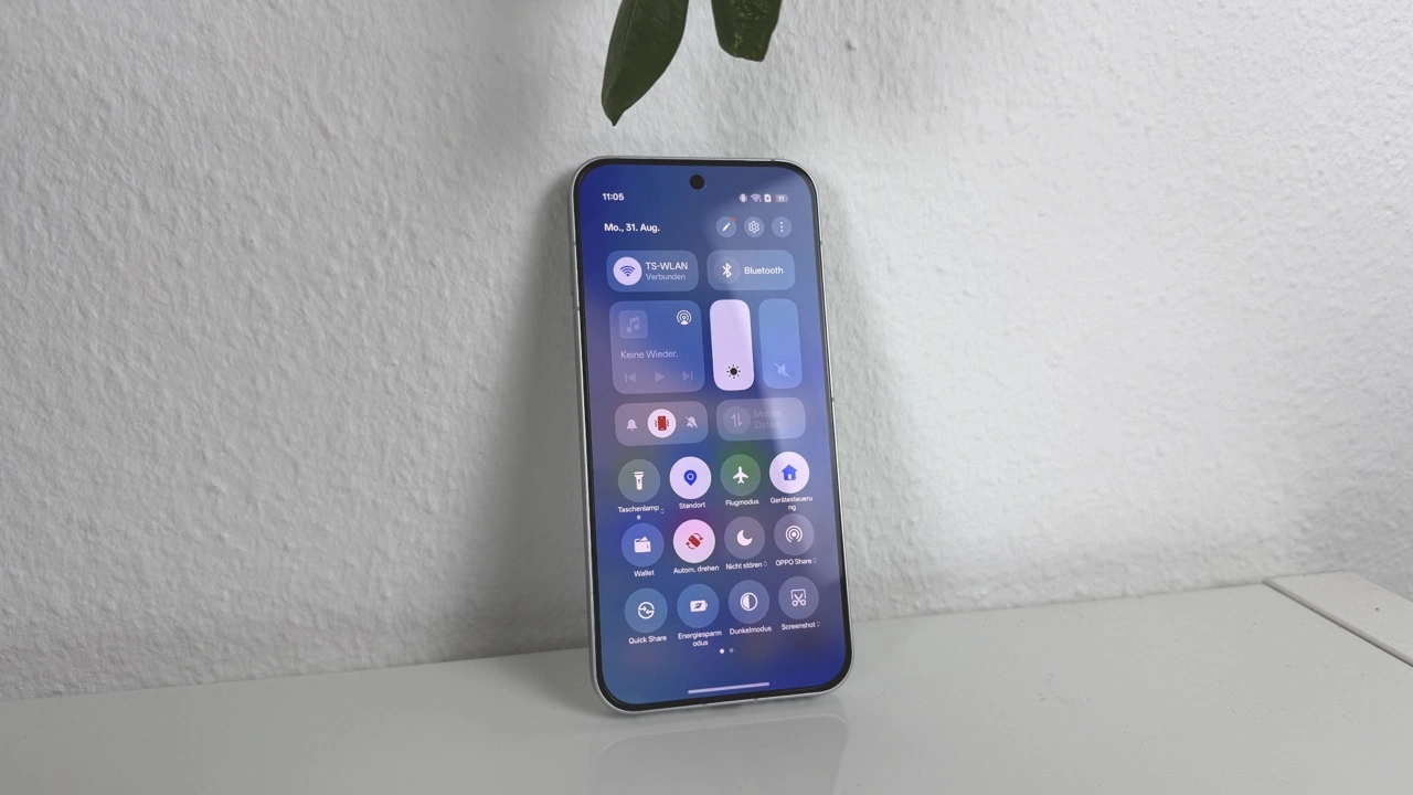 Reno16: Schnelleinstellungen von ColorOS 16