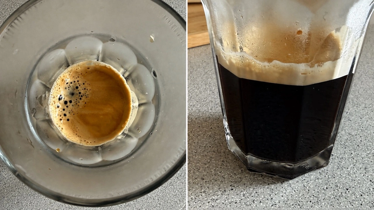Nivona NIVO 8117: Kaffee mit Crema im Glas
