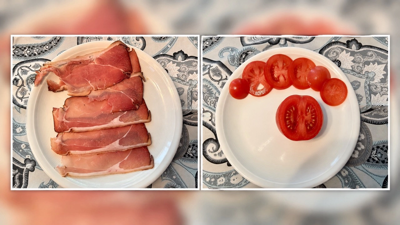 Graef G50 Sliced Kitchen Allesschneider: Schnittergebnisse bei Schinken und Tomate