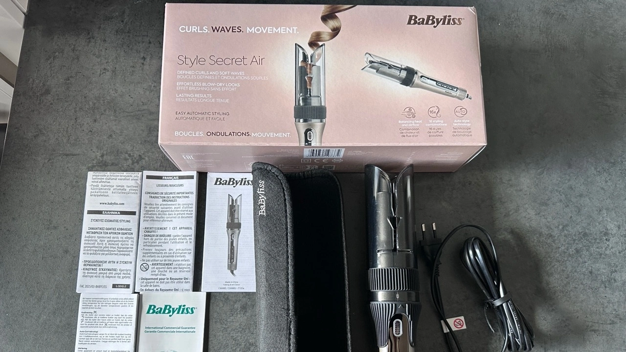 BaByliss C6688E Style Secret Air: Lieferumfang mit Zubehör