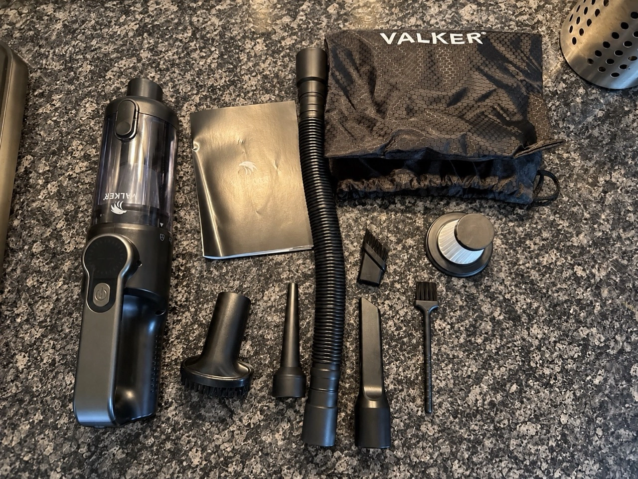 VALKER MasterGrip: Lieferumfang mit Zubehör und Aufbewahrungstasche