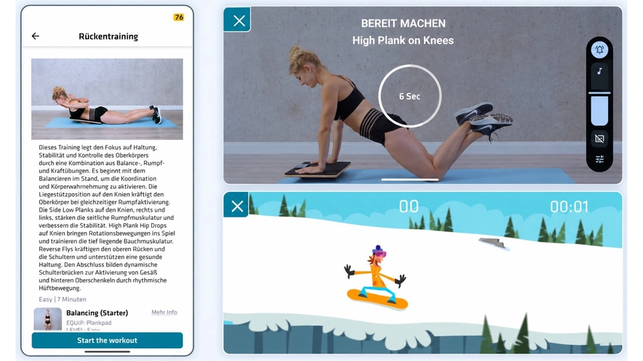 Plankpad Pro: App mit Workout und Spiel