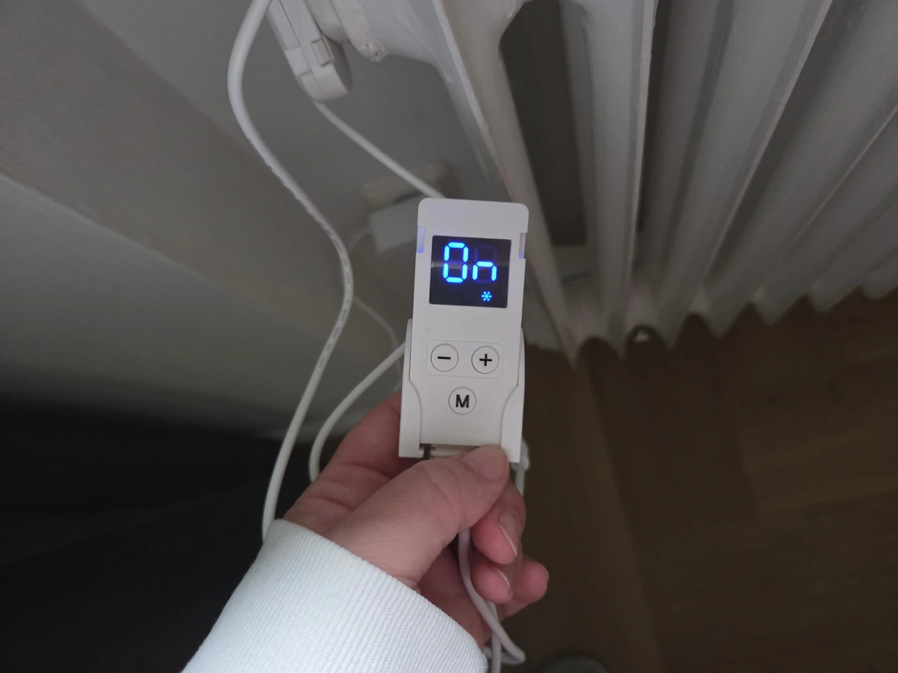 SpeedComfort Control Sensor: eingeschaltetes LED-Display