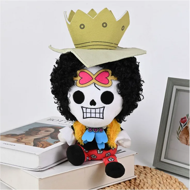 "Sakami Merchandise Plüschfigur One Piece Plüschfigur Brook 25 cm, Offiziell lizenziert, hochwertig, 100% Polyester, 25 cm"