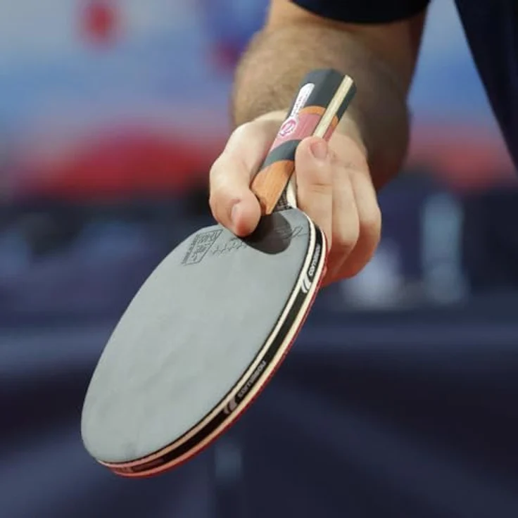 Cornilleau Excell 3000 Carbon, Tischtennisschläger mit Dynacell-Schwamm und ITTF-Gummi Performa 2 – Bild 2
