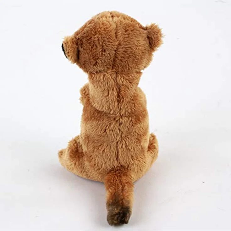 Teddys Rothenburg Kuscheltier Erdmännchen klein 15 cm Stofferdmännchen Plüschtier, kuschelweicher Plüsch, stehend, maschinenwaschbar bis 30°C, beige-braun – Bild 3