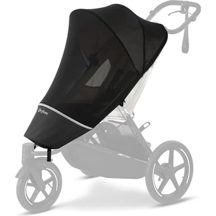 Cybex Gold Insektennetz für Kinderwagen AVI SPIN, Schwarz, atmungsaktiv mit reflektierenden Elementen und einfachem Überziehen