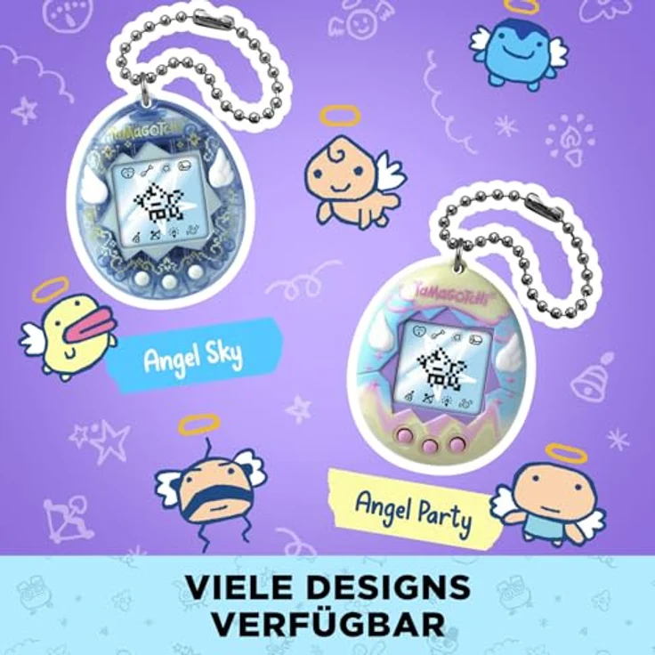 Bandai Tamagotchi Angel, Interaktives Haustier mit Lernspiel-Funktion, Pink – Bild 6