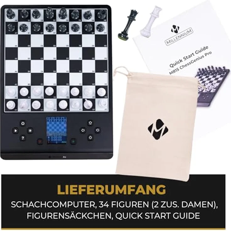 Millennium Chess Genius Pro M815, Schachcomputer mit Farbdisplay, bis zu 2.200 ELO und umfassenden Lernfunktionen – Bild 10