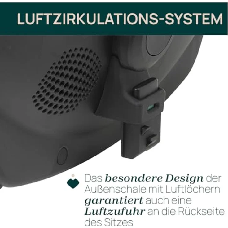 Chicco Babyschale KORY I-SIZE ESSENTIAL, ab: 0 Monate, bis: 2 Jahre, mit integriertem Belüftungssystem, UV50+ Verdeck, in blau – Bild 6