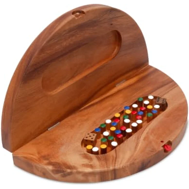 Logoplay Holzspiele Blockade 4 Rund, zusammenklappbares Brettspiel für 2 bis 4 Spieler, 17 cm, Holz, Motiv Obstgarten – Bild 3