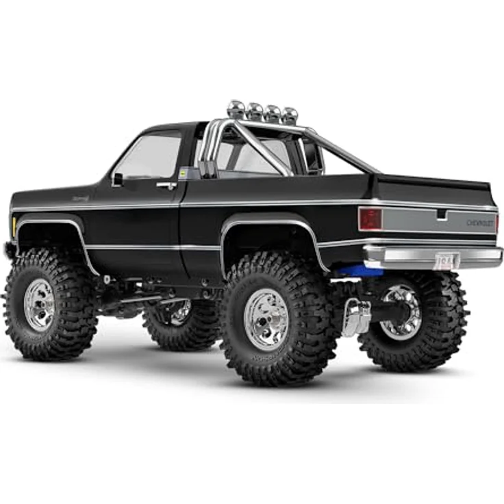 Traxxas TRX-4M RC Crawler Chevy K10 4x4 lifted schwarz 1:18 RTR, Ferngesteuertes Auto mit Long-Arm Lift Kit und größeren Reifen - Preisvergleich – Bild 4