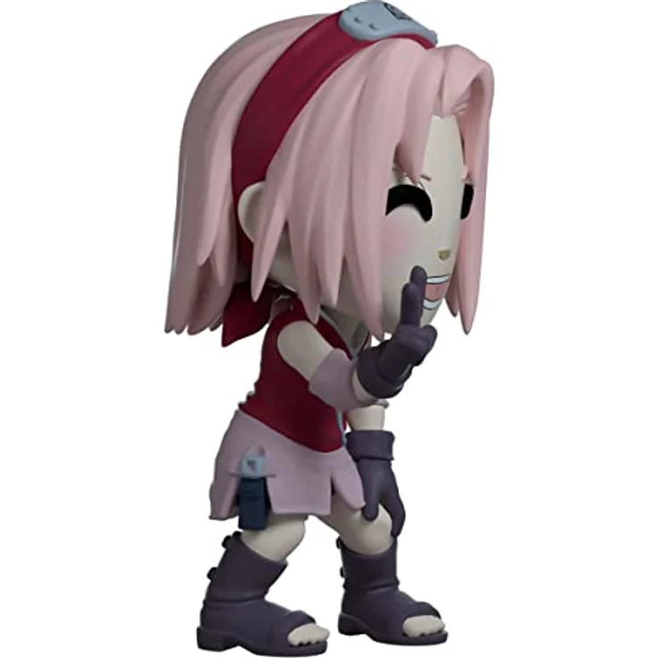 Youtooz Sakura Haruno 9,7 cm Vinyl-Figur, Sammlerstück aus Naruto Anime, rosa Konoha-Stirnband, hochwertige Verpackung – Bild 5