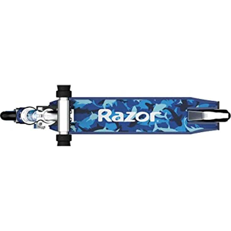 Razor A Kick Scooter, Blau, Shark Camo Sonderedition - Leichtes Design, höhenverstellbarer Lenker, Hinterradbremse – Bild 7