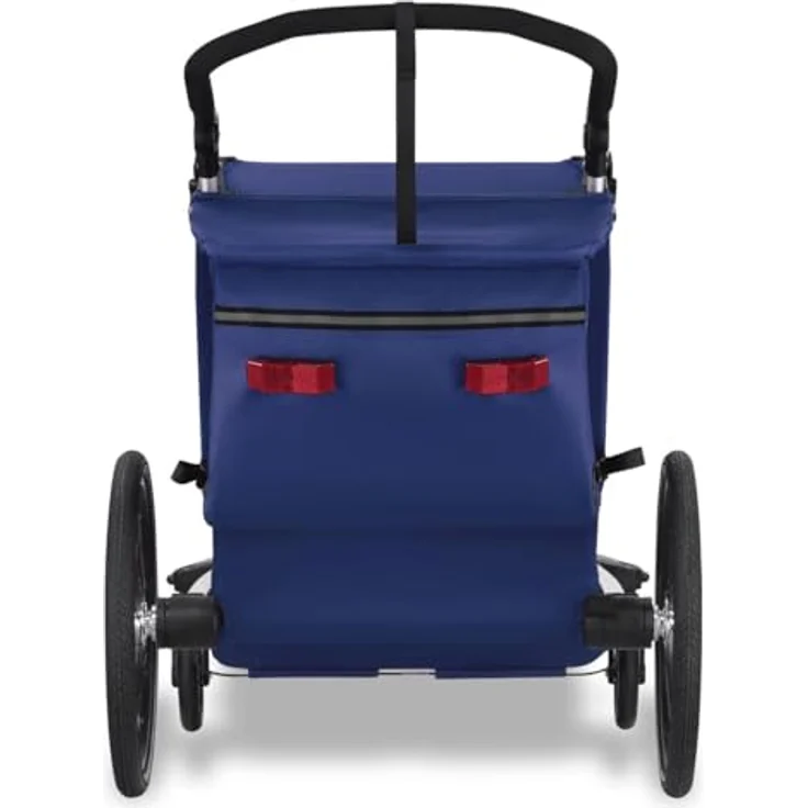 FUXTEC Fahrradkinderanhänger FX-FA1neu, Sportlicher Fahrradanhänger für bis zu zwei Kids, blau – Bild 6