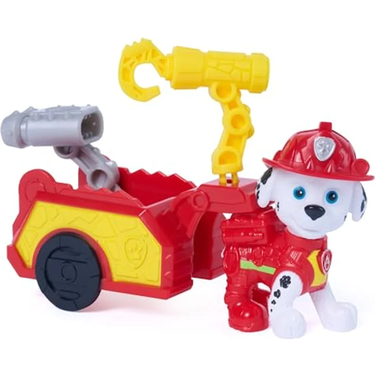 Paw Patrol Movie 3 Dino Tool Pack Marshall, Spielfiguren-Set mit über 6 cm großer Marshall-Figur in Dino Movie-Uniform, inkl. dinosaurier-themed Anhänger und 2 austauschbaren Werkzeugen – Bild 7