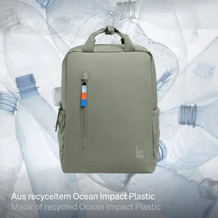 Got Bag DAYPACK 2.0, Wanderrucksack mit 11 l Volumen, ergonomischen Schultergurten und verstecktem Fach, grau – Bild 2