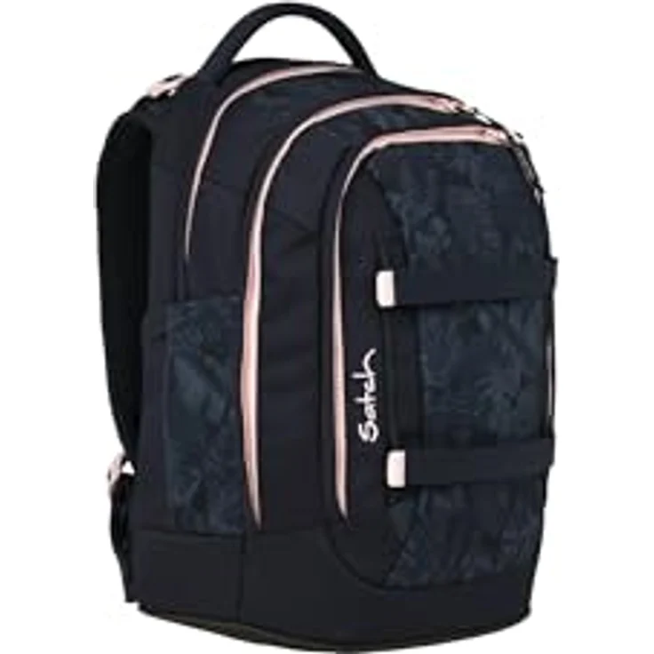 Satch Pack, ergonomischer Schulrucksack mit 30L Stauraum, Midnight Jungle - Blau – Bild 3