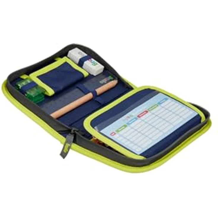 ergobag Federmäppchen, 23-tlg. Set mit Buntstiften, Bleistift, Radiergummi und Anspitzer, Zwillingsdesign passend zu ergobag Rucksäcken – Bild 5